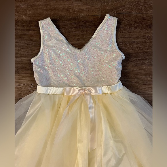 Weissman Dance/Lyrical Costume Dress – Child LC Cream With Sequins C39 - Picture 3 of 7